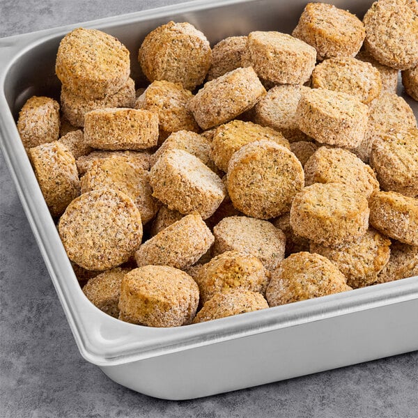 A container of Peppo Foods Gluten-Free Falafel Balls on a table.