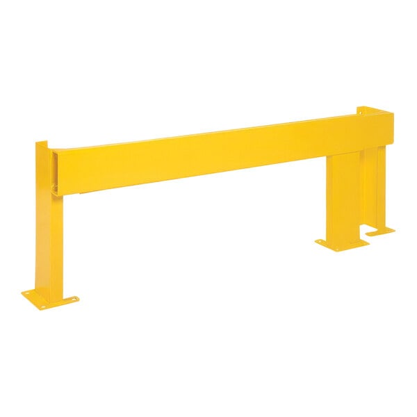 Vestil 65 5/8" x 10 9/16" x 24 9/16" Adjustable Yellow Steel Rack Guard ARMG-24