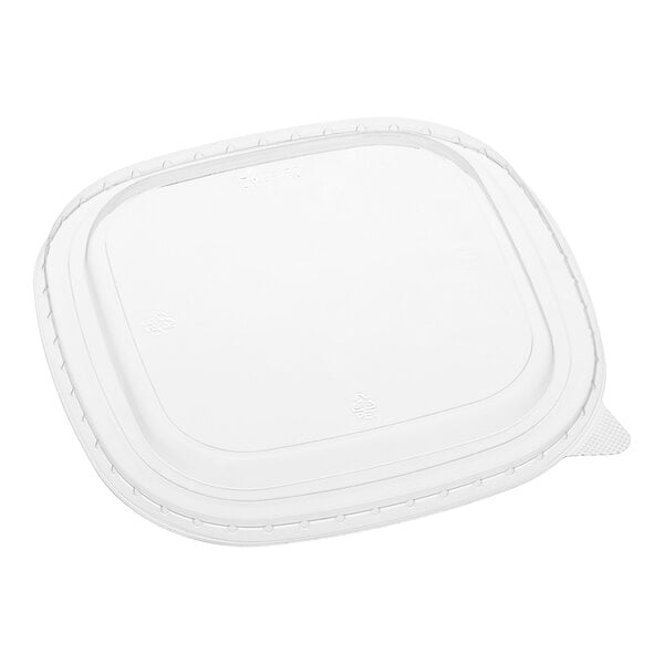 Choice 24-50 oz. Square PET Take-Out Lid - 50/Pack
