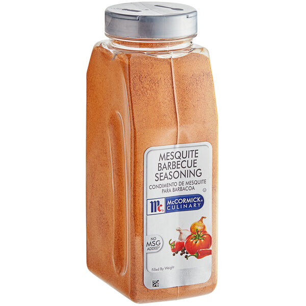 A package of McCormick Culinary Mesquite Barbecue Seasoning.