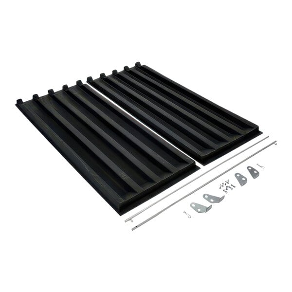 Vestil PLID-D-200 Black Heavy-Duty Polyethylene Lid for 2 Cu. Yd. Forklift Hoppers