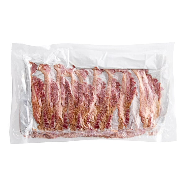 A plastic bag of Daily's thick bacon slices.