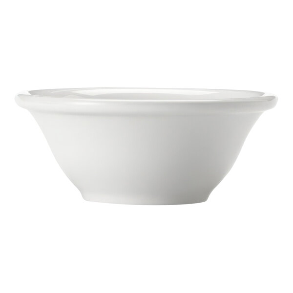 A case of 36 Libbey bright white porcelain fruit bowls.