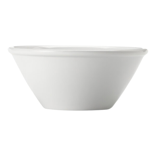 A Libbey Porcelana white porcelain bowl.