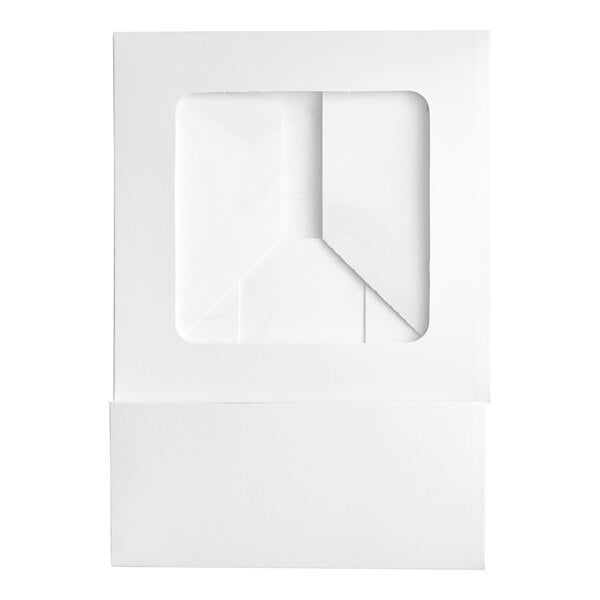 A white rectangular Baker's Lane box with a window.