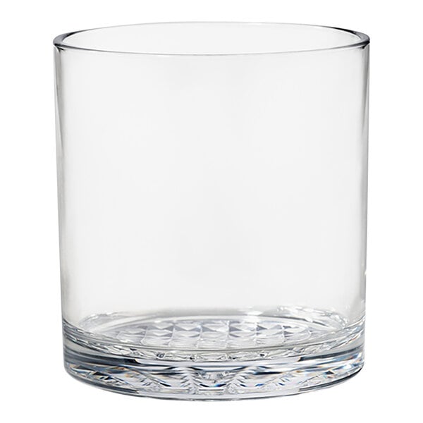 A clear Tossware Rocks glass.