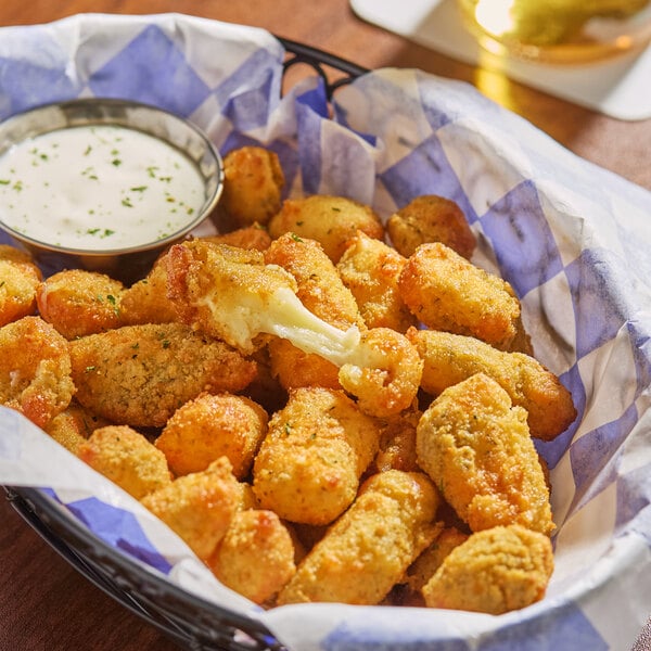 Kaufhold's Kurds Breaded Dill Pickle Cheese Curds 5 lb. - 2/Case