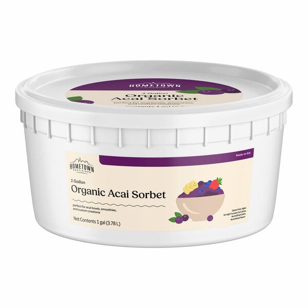 Hometown Provisions Organic Acai Sorbet 1 Gallon