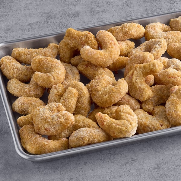 A tray of Mind Blown plant-based fried shrimp.