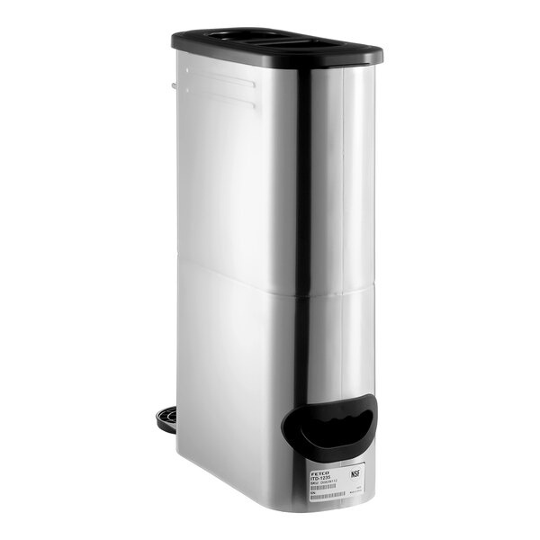 A stainless steel 3.5-gallon iced tea dispenser designed for use with Fetco MBS-1221 and TBS-1221 brewers.