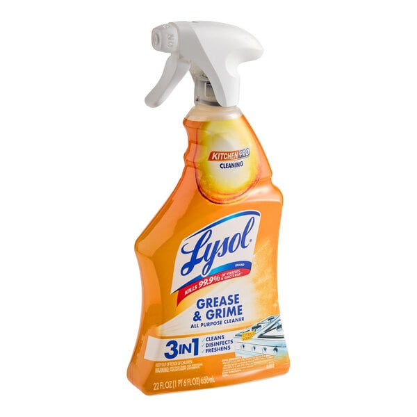 Lysol RAC79556 22 oz. Kitchen Pro Antibacterial Cleaner - 9/Case