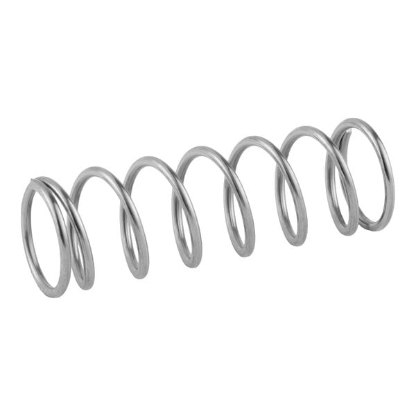 A metal tap spring designed for use in 1, 2, and 3 bowl slushy machines.