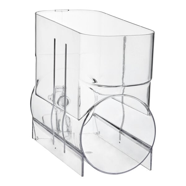 A clear replacement bowl for Galaxy 1, 2, and 3 bowl slushy machines.