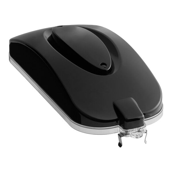 A black replacement lid for 1, 2, and 3 bowl slushy machines.