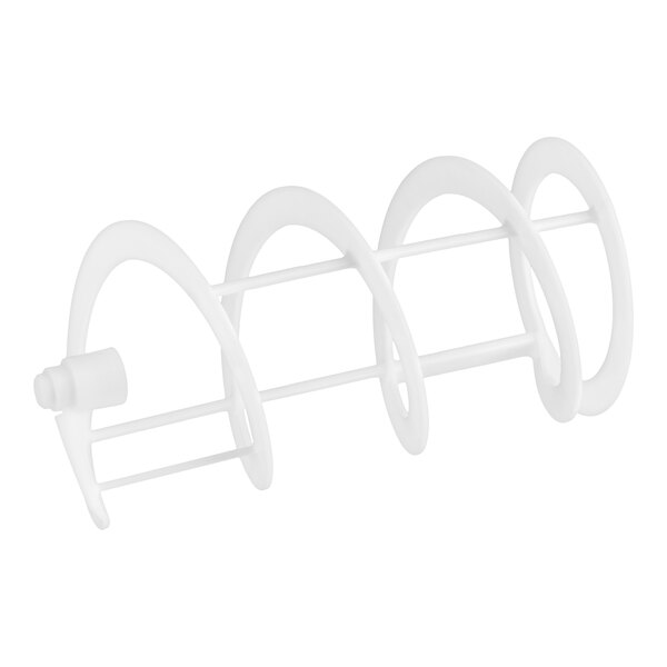A white plastic mixing blade designed for use in 1, 2, and 3 bowl slushy machines.