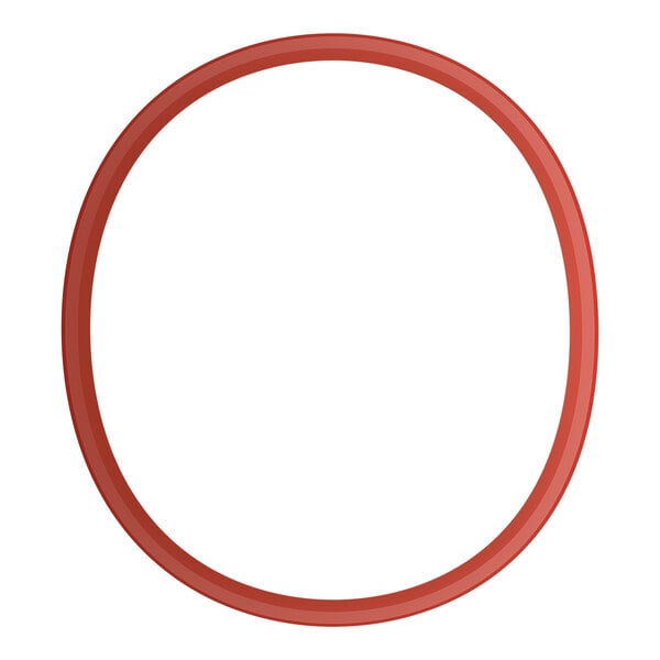 A red bowl gasket designed for 1, 2, and 3 bowl slushy machines.