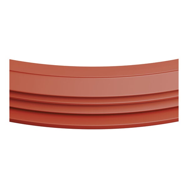 A red bowl gasket designed for 1, 2, and 3 bowl slushy machines.