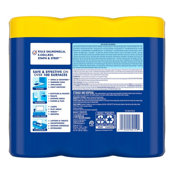 Lysol 35-Count Lemon and Lime Blossom Scent Disinfecting Wipes RAC82159CT - 12/Case