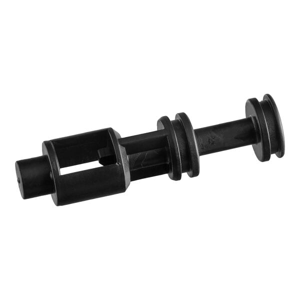 A black plastic tap lever replacement part for Galaxy 1, 2, and 3 bowl slushy machines.
