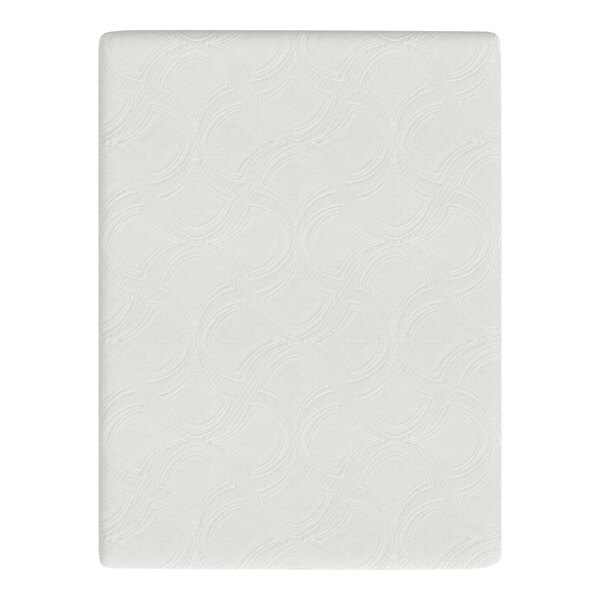 A white Rize Home Cool Flex twin size hybrid mattress with a pattern on it.
