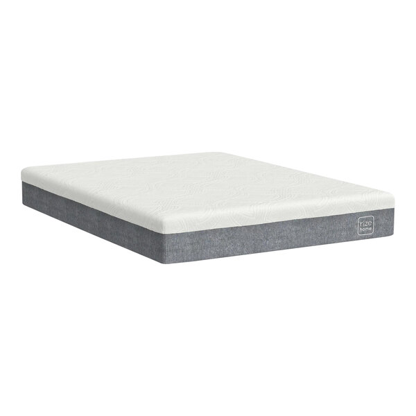 A Rize Home Cool Flex foam mattress with a grey cover on a white surface.