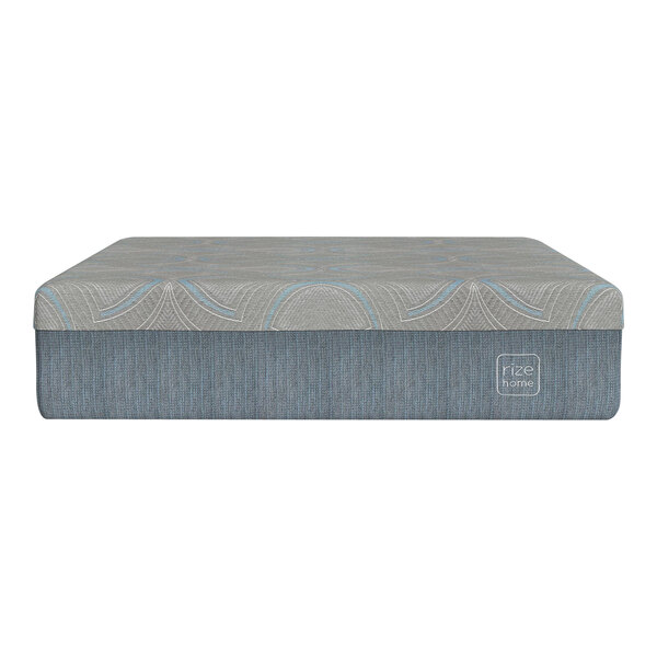 A Rize Home Cool Pro king size mattress with a grey surface and blue lines.
