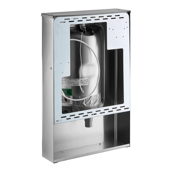 A stainless steel Oasis bottle filling station.