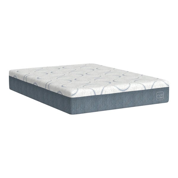 A white Rize Home Cool Plus mattress with a curved design on it.