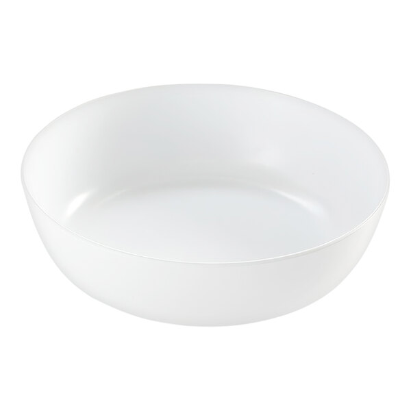 American Metalcraft Ani 104 oz. White Round Melamine Serving Bowl - 6/Case