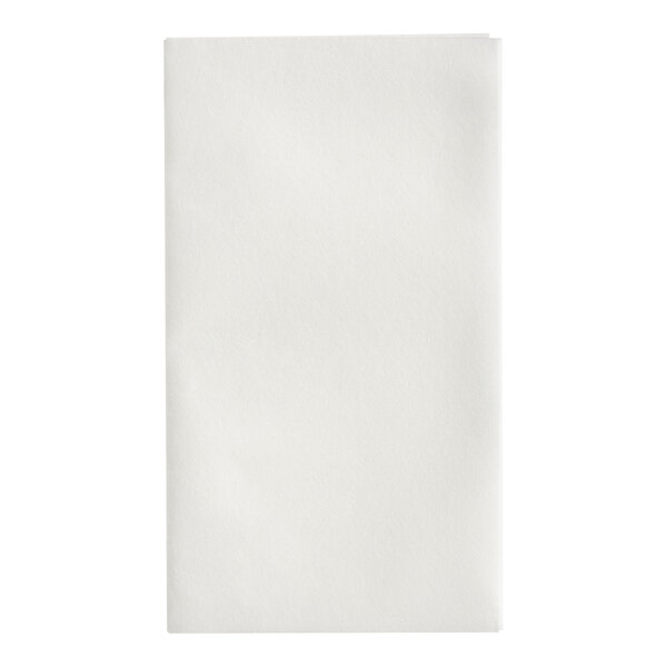 Choice White Linen-Feel 1/8 Fold Dinner Napkin - 800/Case
