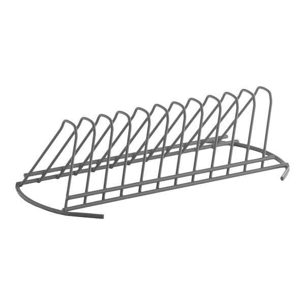 A metal dish rack stand designed for holding plates upright, compatible with the Noble Warewashing HTGW model.