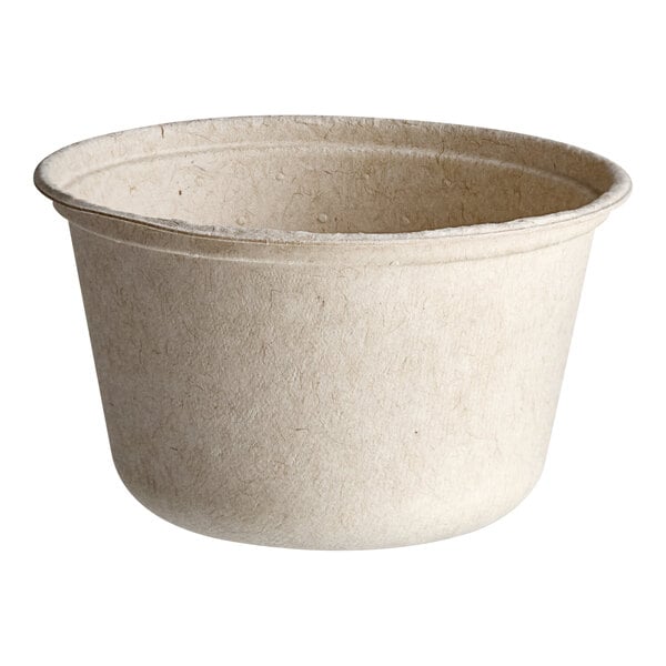 A Dart ProPlanet white compostable fiber portion cup.