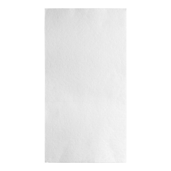 A white rectangular sheet filter for a fryer on a white background.