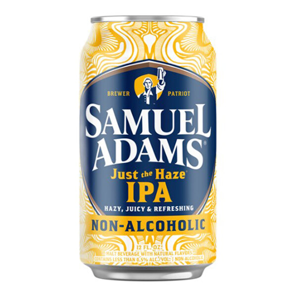 Samuel Adams Just the Haze Non-Alcoholic IPA 12 fl. oz. - 24/Case