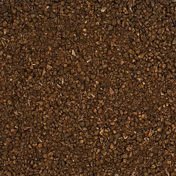 A close-up of small brown rocks.