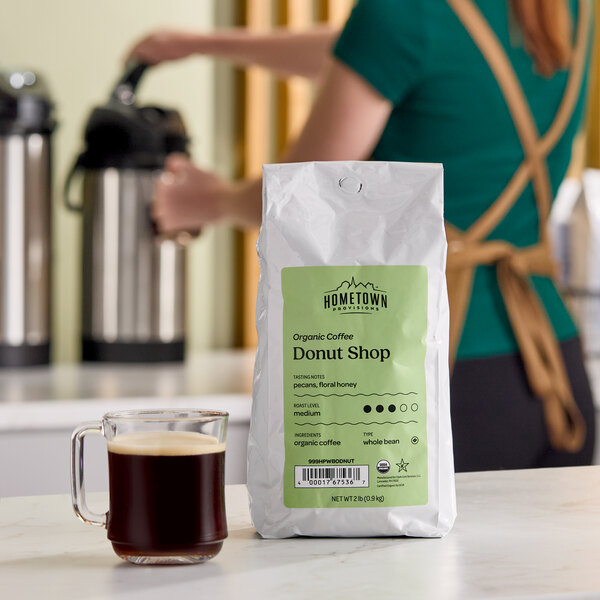 Hometown Provisions Organic Donut Shop Whole Bean Coffee 2 lb.