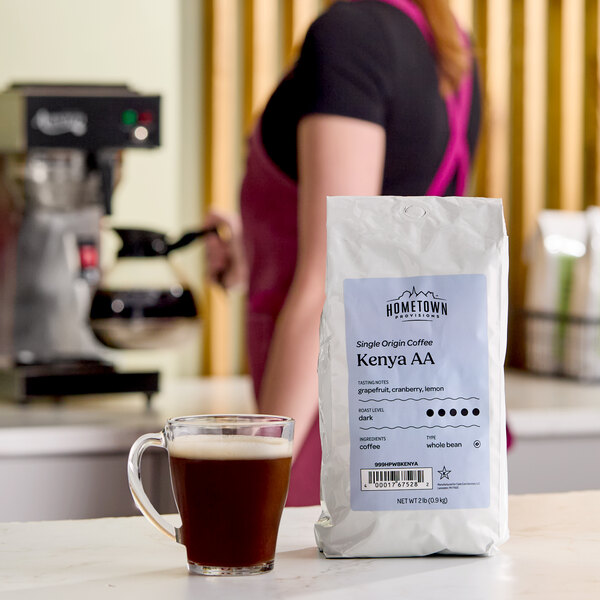 Hometown Provisions Kenya AA Whole Bean Coffee 2 lb.