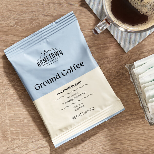 Hometown Provisions Premium Blend Coffee Packet 2 oz. - 80/Case