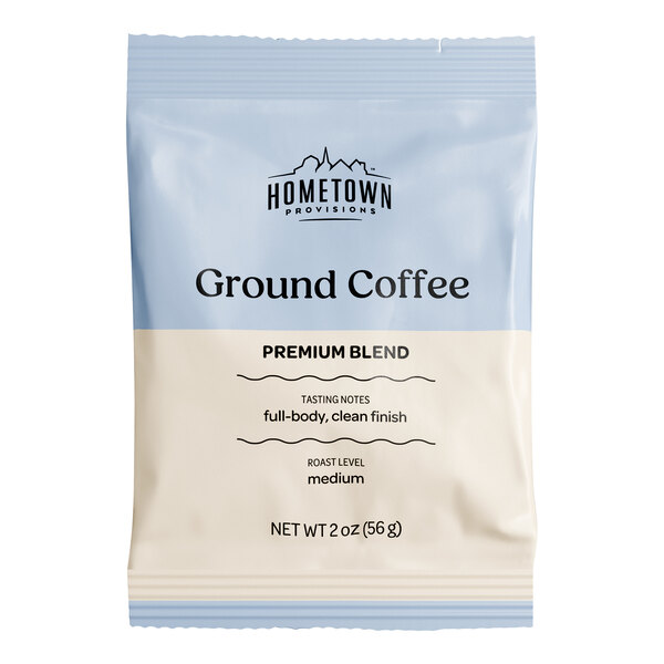 Hometown Provisions Premium Blend Coffee Packet 2 oz. - 80/Case