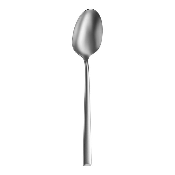 An Amefa Metropole stainless steel serving spoon with a silver handle.