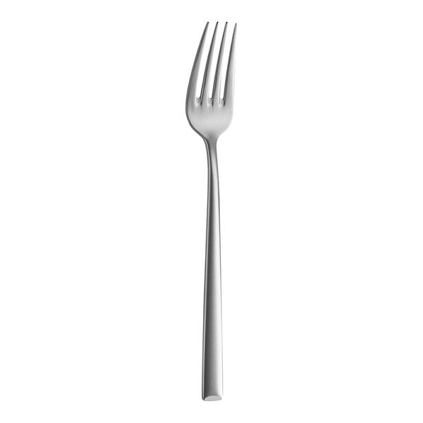 An Amefa Metropole stainless steel dessert fork with a silver handle.