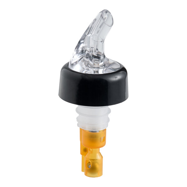 A measured liquor pourer with a collar, designed to dispense 0.5 oz. of liquid.