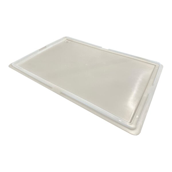A white plastic Pavoni pasta drying box lid with a white border.