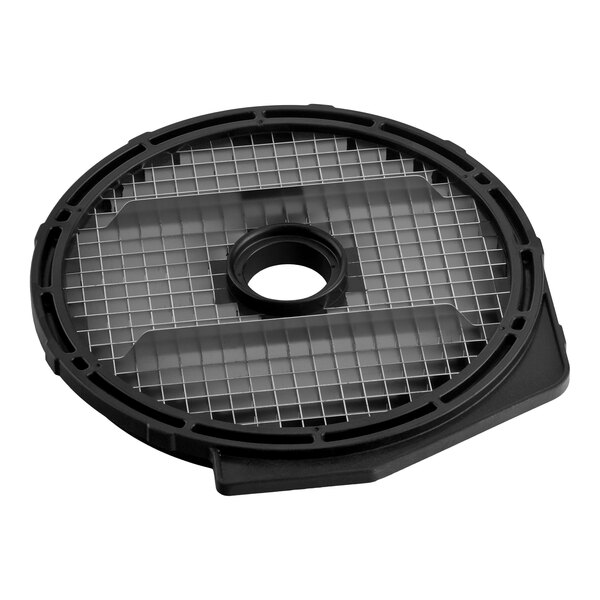 A round 5/16-inch dicing grid attachment for the AvaMix Revolution Max Series food processor.