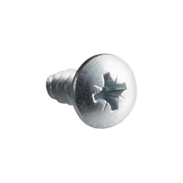 A close-up of Lancaster Table & Seating Spartan seat screws with a star-shaped head.