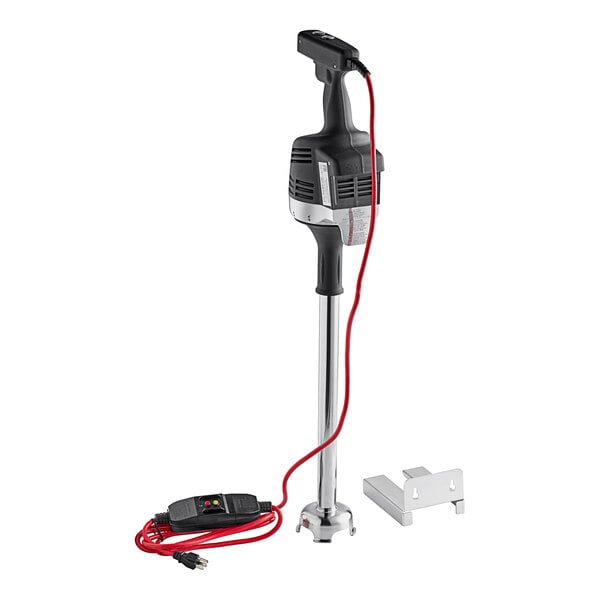 The Vitamix Immersi-Prep electric immersion blender with a cord.