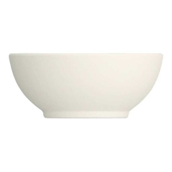 A Bauscher Purity white porcelain sauce dish.