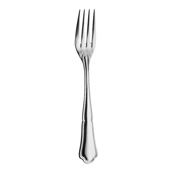 A silver Hepp Chippendale dessert fork.