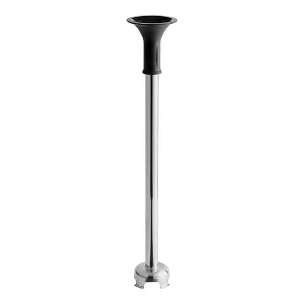 The stainless steel and black detachable immersion blender shaft for a Vitamix Immersi-Prep.