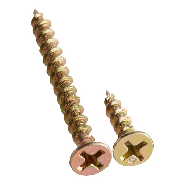 A close-up of Lancaster Table & Seating wood chair and barstool screws.